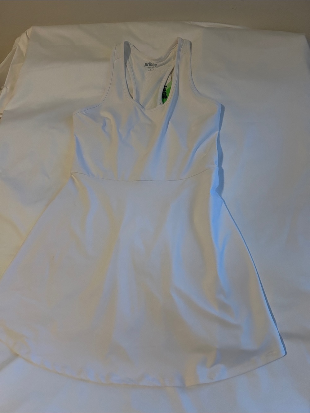 Prince White Racerback Tennis Dress